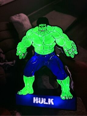 Marvel Hulk Light-Up Figure - Green & Blue